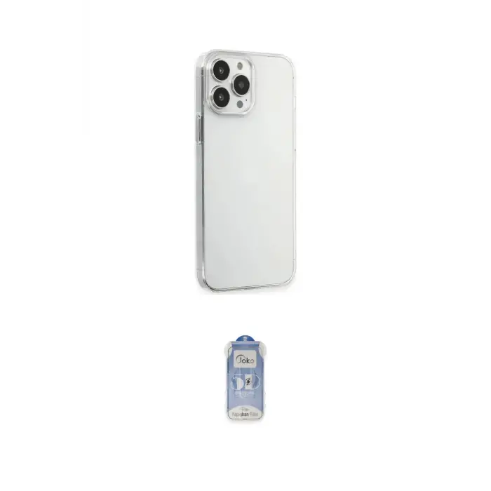 ieg™ iPhone 15 Pro Max Kılıf Kutup Doku Koleksiyonu - Siyah Joko Magic 5D Cam