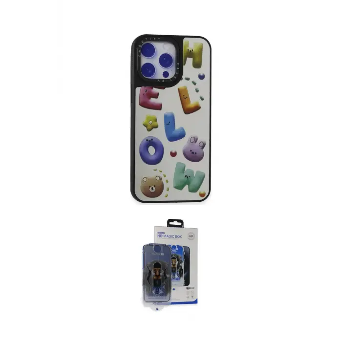 ieg™ iPhone 15 Pro Max Kılıf Odak Klasik Serisi - Siyah Vanessa Magic Cam