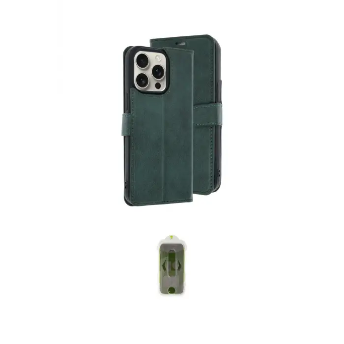 ieg™ iPhone 15 Pro Max Kılıf Siluet Işık Serisi - Siyah Joko Magic 5D Hayalet Cam