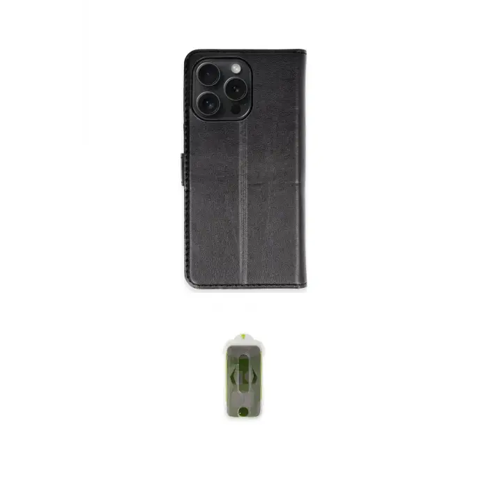 ieg™ iPhone 15 Pro Max Kılıf Siluet Işık Serisi - Siyah Joko Magic 5D Hayalet Cam