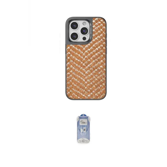 ieg™ iPhone 15 Pro Max Kılıf Vadi Özel Seri - Siyah Joko Magic 5D Cam