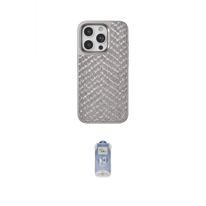 ieg™ iPhone 15 Pro Max Kılıf Vadi Özel Seri - Siyah Joko Magic 5D Cam