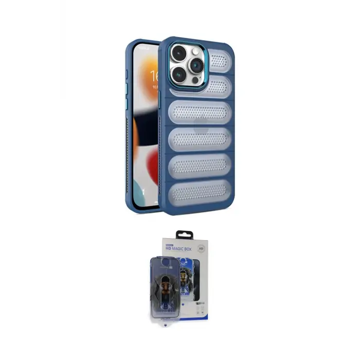 ieg™ iPhone 15 Pro Max Kılıf Yadigar Doku Özel Seri - Siyah Vanessa Magic Cam
