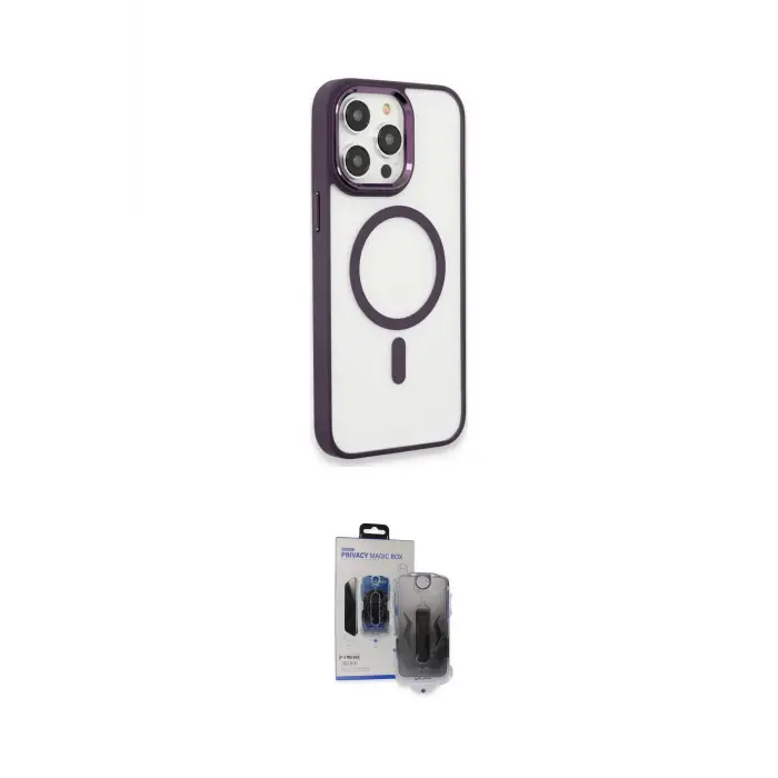 ieg™ iPhone 15 Pro Max Kılıf Yankı Işık Özel Seri - Siyah Vanessa Magic Hayalet Cam