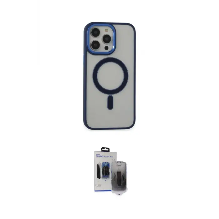 ieg™ iPhone 15 Pro Max Kılıf Yankı Işık Özel Seri - Siyah Vanessa Magic Hayalet Cam