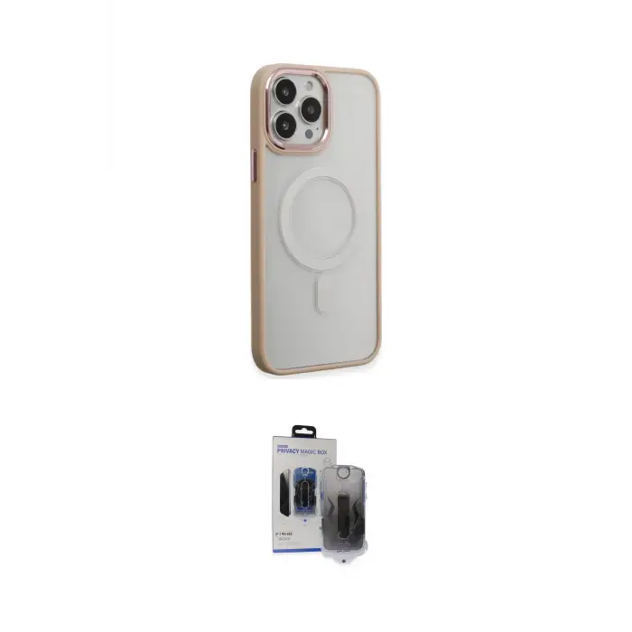 ieg™ iPhone 15 Pro Max Kılıf Yankı Işık Özel Seri - Siyah Vanessa Magic Hayalet Cam