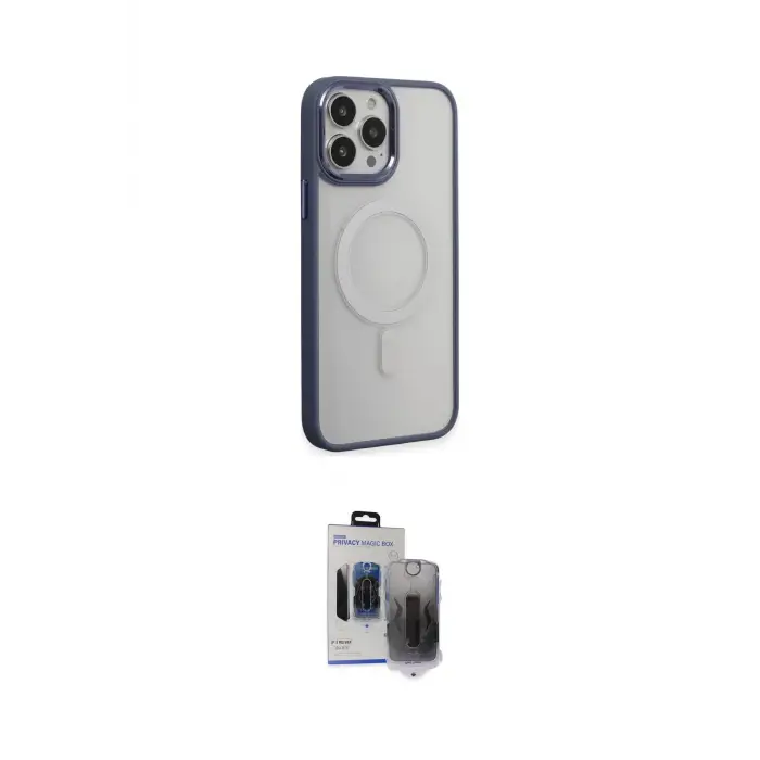 ieg™ iPhone 15 Pro Max Kılıf Yankı Işık Özel Seri - Siyah Vanessa Magic Hayalet Cam