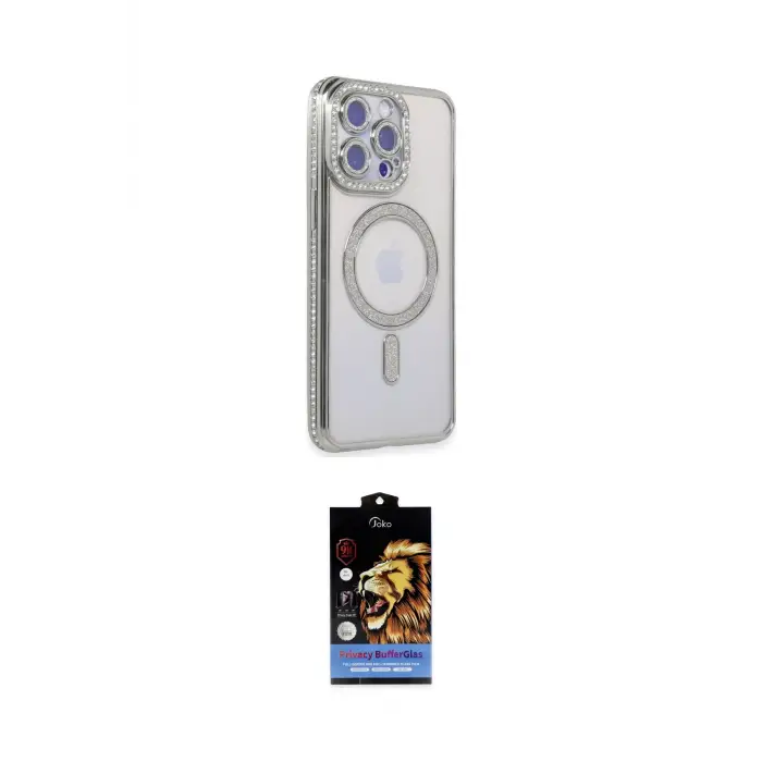 ieg™ iPhone 15 Pro Max Kılıf Zirve Doku Prime - Siyah Buffer Hayalet Cam Ekran Koruyucu