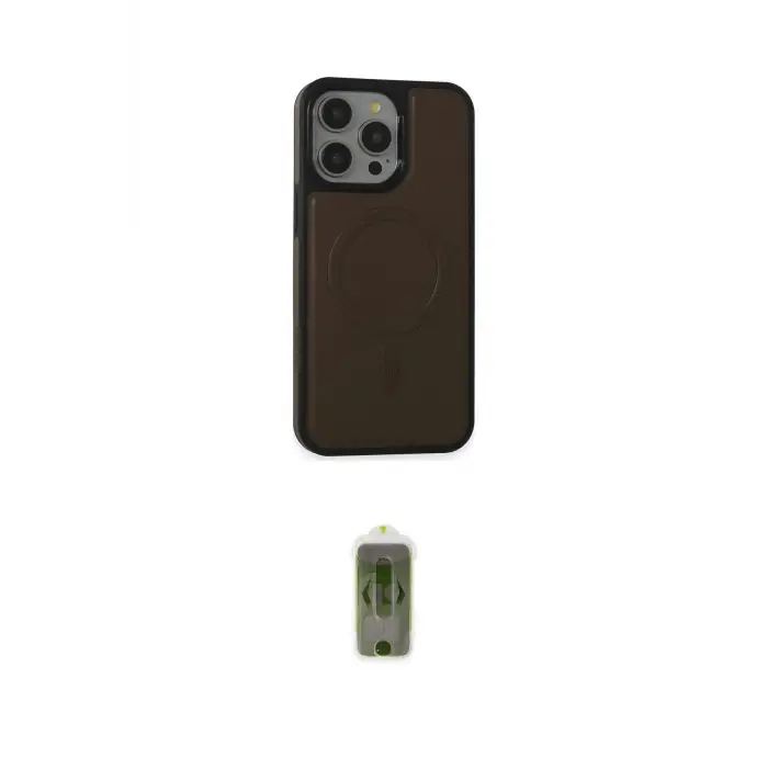 ieg™ iPhone 15 Pro Max Kılıf Zirve Işık Serisi - Siyah Joko Magic 5D Hayalet Cam