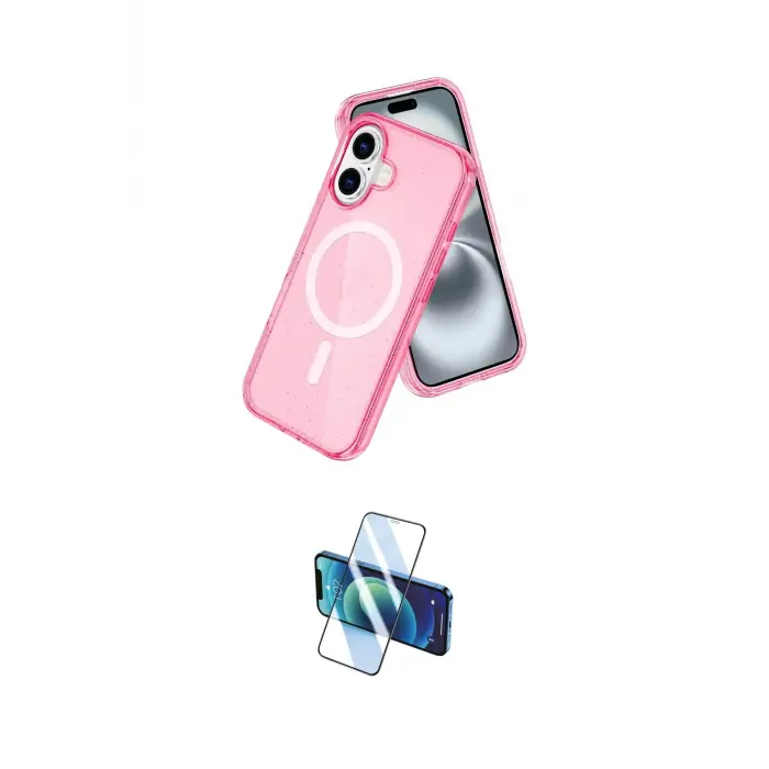 ieg™ iPhone 16 Kılıf Nova Asil Prime - Siyah 3D Antistatik Seramik Nano Ekran Koruyucu