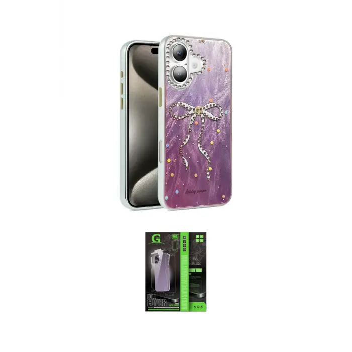 ieg™ iPhone 16 Kılıf Zirve Modern Prime - Şeffaf 360 Full Body Arka Koruyucu
