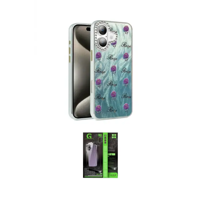 ieg™ iPhone 16 Kılıf Zirve Modern Prime - Şeffaf 360 Full Body Arka Koruyucu
