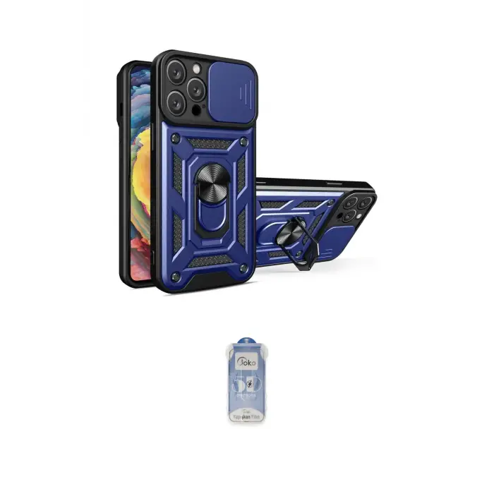 ieg™ iPhone 16 Pro Kılıf Ahenk Klasik - Siyah Joko Magic 5D Cam