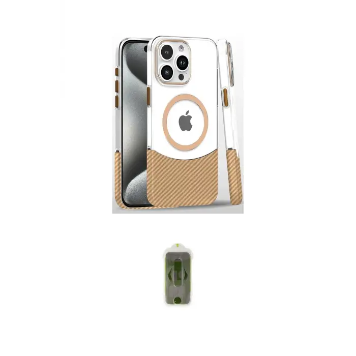ieg™ iPhone 16 Pro Kılıf İz Asil Prime - Siyah Joko Magic 5D Hayalet Cam