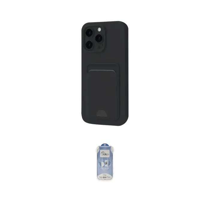 ieg™ iPhone 16 Pro Kılıf Vadi Çizgi Prime - Siyah Joko Magic 5D Cam