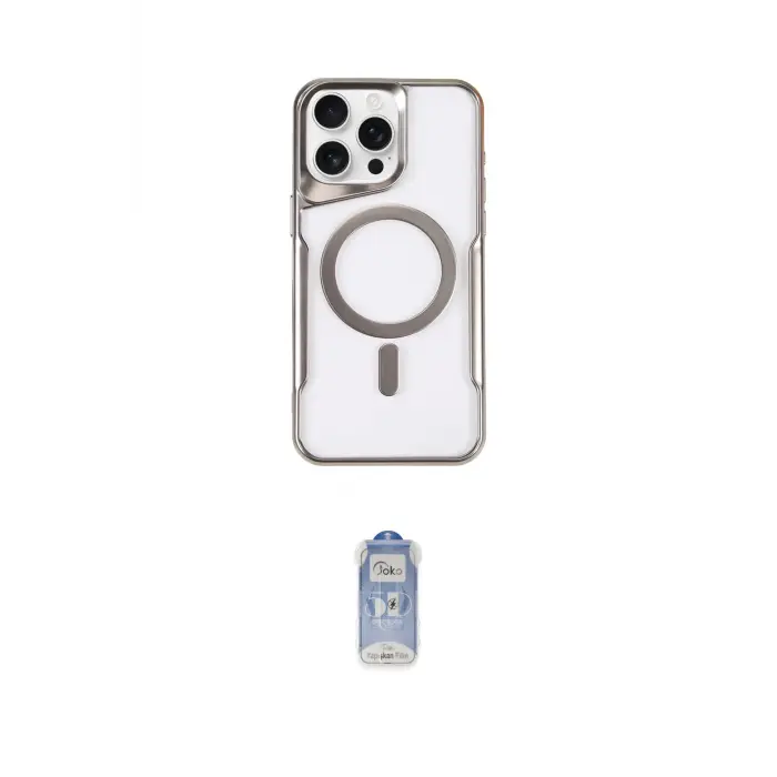 ieg™ iPhone 16 Pro Kılıf Yadigar Klasik Özel Seri - Siyah Joko Magic 5D Cam