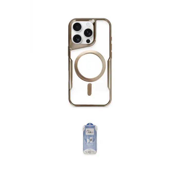 ieg™ iPhone 16 Pro Kılıf Yadigar Klasik Özel Seri - Siyah Joko Magic 5D Cam