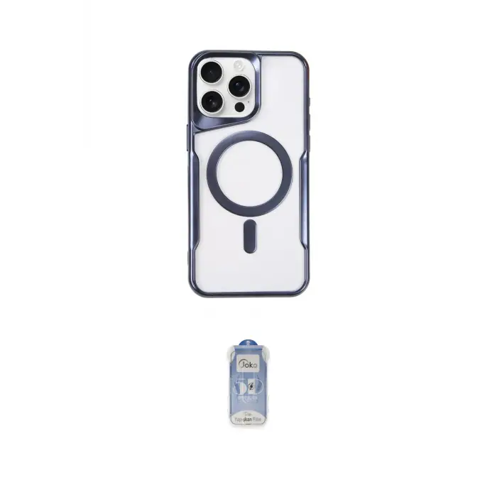 ieg™ iPhone 16 Pro Kılıf Yadigar Klasik Özel Seri - Siyah Joko Magic 5D Cam