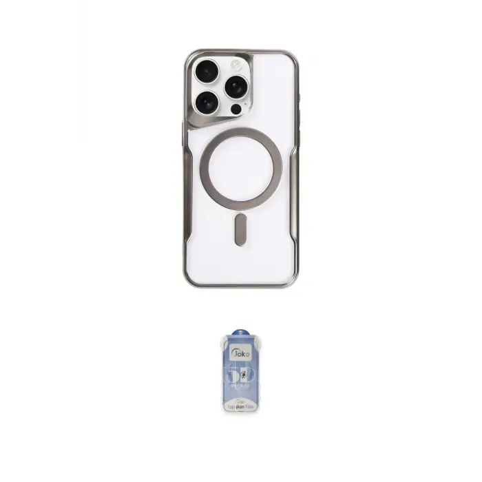 ieg™ iPhone 16 Pro Kılıf Yadigar Klasik Özel Seri - Siyah Joko Magic 5D Cam