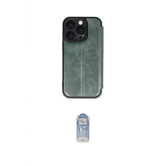 ieg™ iPhone 16 Pro Kılıf Zirve Yansıma Serisi - Siyah Joko Magic 5D Cam