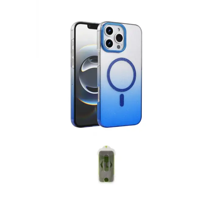 ieg™ iPhone 16 Pro Max Kılıf Ahenk Doku Özel Seri - Siyah Joko Magic 5D Hayalet Cam
