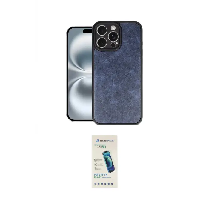 ieg™ iPhone 16 Pro Max Kılıf Kıvılcım Işık Serisi - Şeffaf Pasifik Cam Ekran Koruyucu