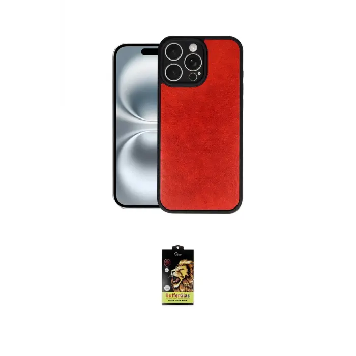 ieg™ iPhone 16 Pro Max Kılıf Kıvılcım Işık Serisi - Siyah Buffer Cam Ekran Koruyucu