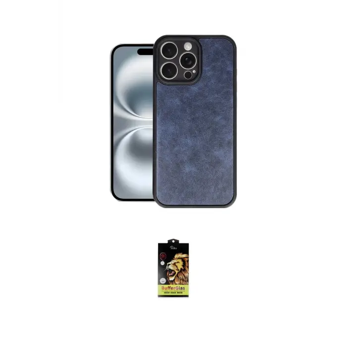 ieg™ iPhone 16 Pro Max Kılıf Kıvılcım Işık Serisi - Siyah Buffer Cam Ekran Koruyucu