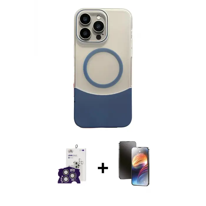 ieg™ iPhone 16 Pro Max Kılıf Kozmos Form Özel Seri - Siyah 3D Antistatik Mat Seramik Nano Ekran Koruyucu + Bilvis Titan Kamera Lens - GS