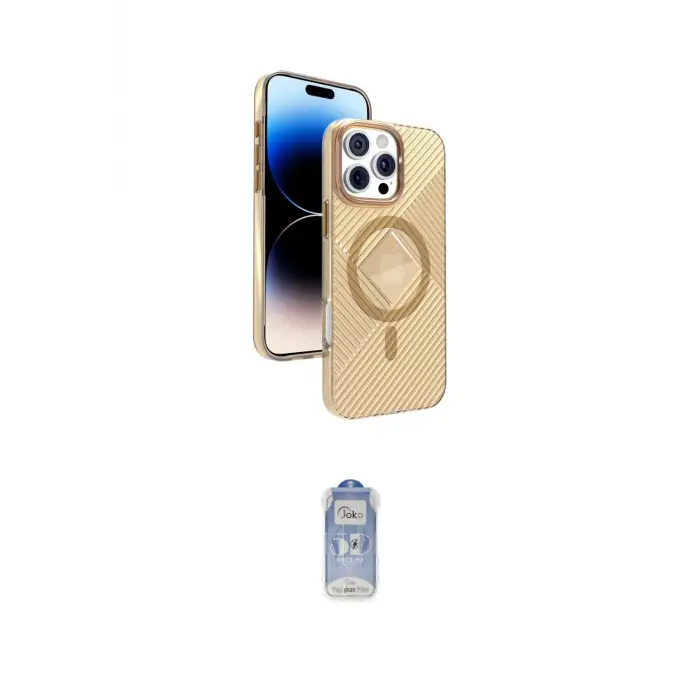 ieg™ iPhone 16 Pro Max Kılıf Nova Modern Prime - Siyah Joko Magic 5D Cam
