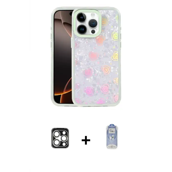 ieg™ iPhone 16 Pro Max Kılıf Odak Prime - Siyah Joko Magic 5D Cam + PVD Metal Kamera Lens - GS