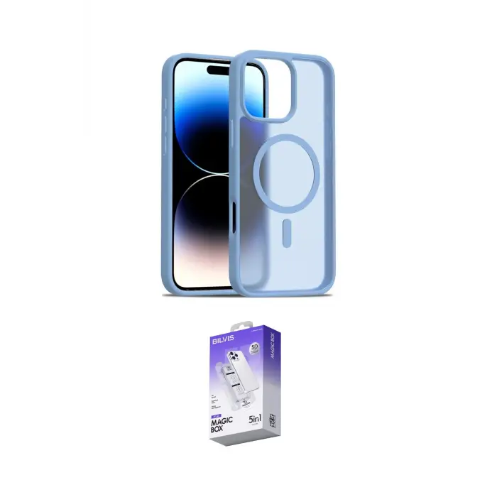 ieg™ iPhone 16 Pro Max Kılıf Siluet Minimal Prime - Siyah Bilvis 5in1 3D Magic Cam Ekran Koruyucu