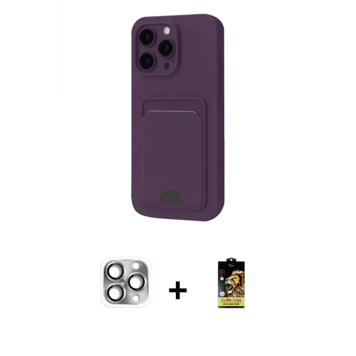 ieg™ iPhone 16 Pro Max Kılıf Vadi Çizgi Prime - Siyah Buffer Cam Ekran Koruyucu + Pers Alüminyum Kamera Lens - GI