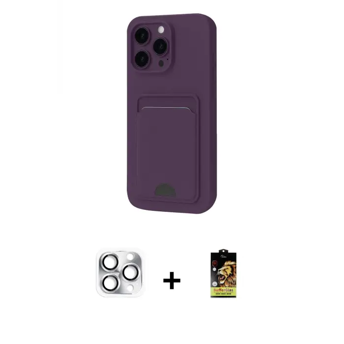 ieg™ iPhone 16 Pro Max Kılıf Vadi Çizgi Prime - Siyah Buffer Cam Ekran Koruyucu + Pers Alüminyum Kamera Lens - GS