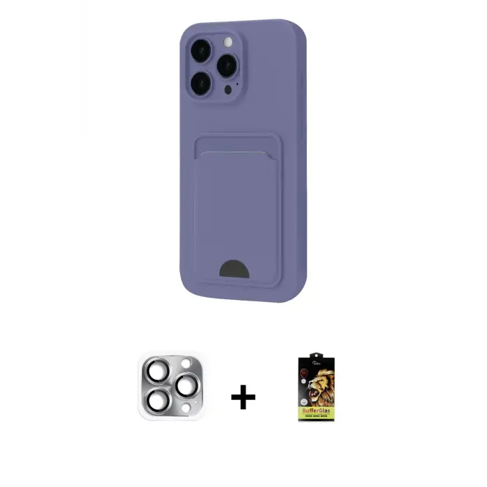 ieg™ iPhone 16 Pro Max Kılıf Vadi Çizgi Prime - Siyah Buffer Cam Ekran Koruyucu + Pers Alüminyum Kamera Lens - GI