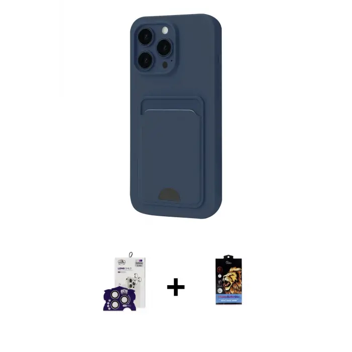 ieg™ iPhone 16 Pro Max Kılıf Vadi Çizgi Prime - Siyah Buffer Hayalet Cam Ekran Koruyucu + Bilvis Titan Kamera Lens - TMGI