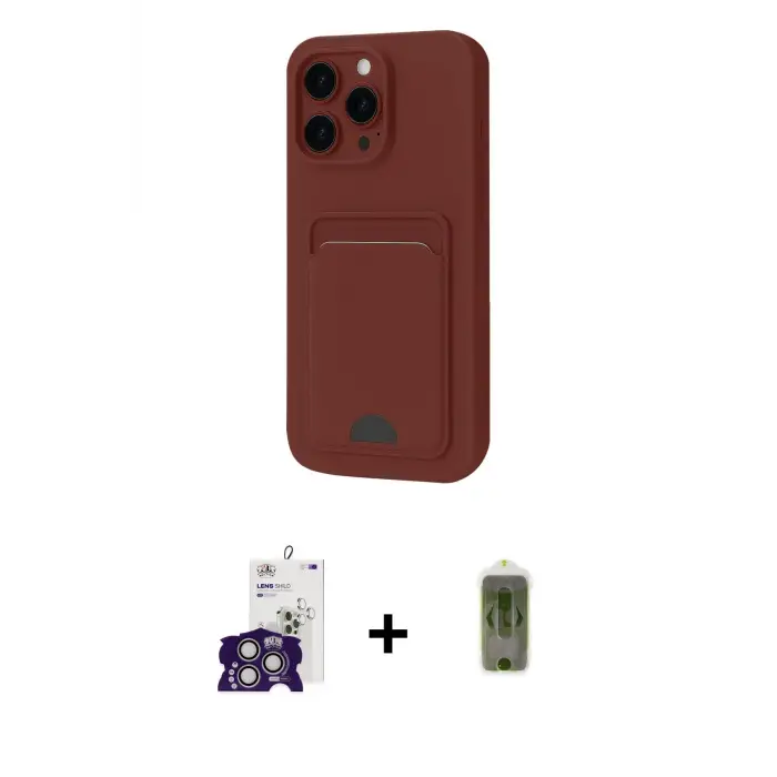 ieg™ iPhone 16 Pro Max Kılıf Vadi Çizgi Prime - Siyah Joko Magic 5D Hayalet Cam + Bilvis Titan Kamera Lens - GS