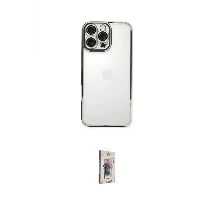 ieg™ iPhone 16 Pro Max Kılıf Vadi Minimal - Siyah Bilvis 3D Cam Ekran Koruyucu