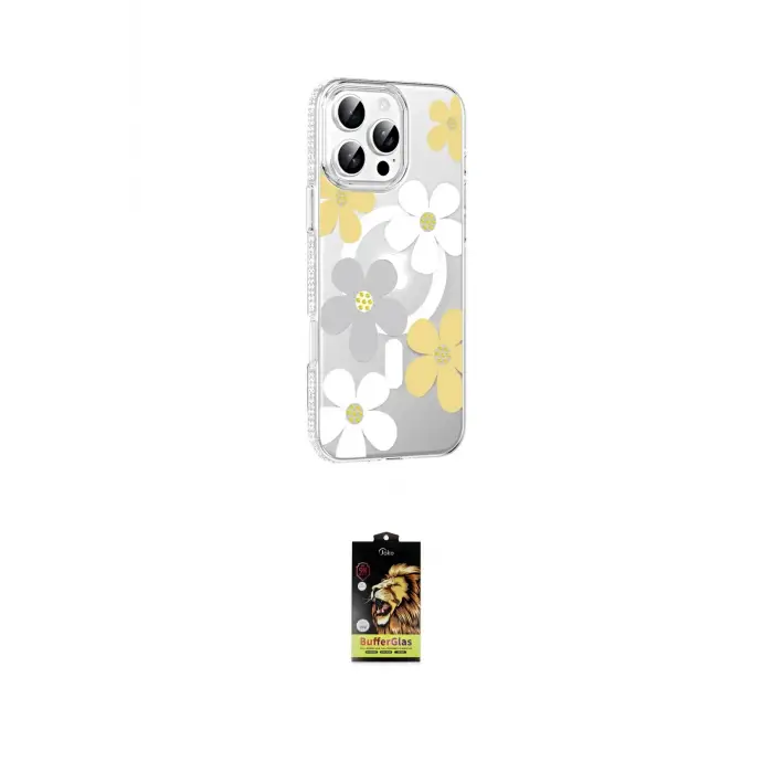 ieg™ iPhone 16 Pro Max Kılıf Yörünge Işık Prime - Siyah Buffer Cam Ekran Koruyucu