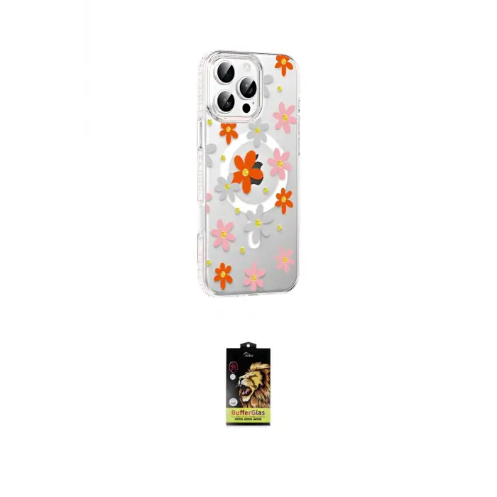 ieg™ iPhone 16 Pro Max Kılıf Yörünge Işık Prime - Siyah Buffer Cam Ekran Koruyucu