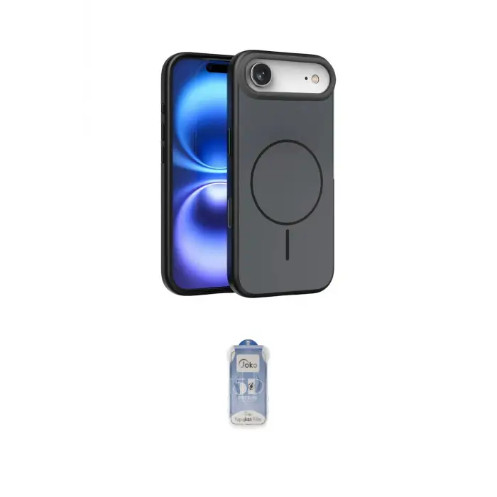 ieg™ iPhone 17 Air Kılıf Atlas Asil Prime - Siyah Joko Magic 5D Cam