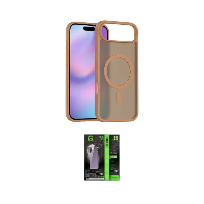 ieg™ iPhone 17 Air Kılıf Siluet Minimal Prime - Şeffaf 360 Full Body Arka Koruyucu