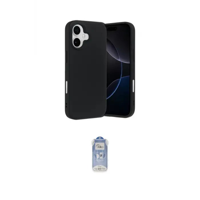 ieg™ iPhone 17 Kılıf Ahenk Serisi - Siyah Joko Magic 5D Cam