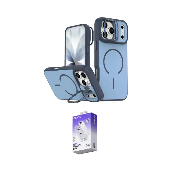 ieg™ iPhone 17 Pro Kılıf Çekirdek Klasik - Siyah Bilvis 5in1 3D Magic Cam Ekran Koruyucu