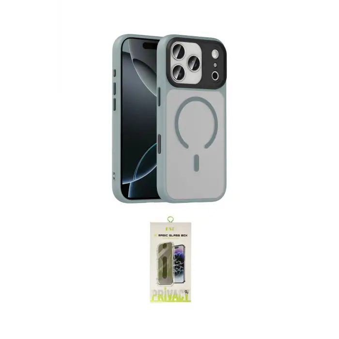 ieg™ iPhone 17 Pro Kılıf Doruk Form Serisi - Siyah Joko Magic 5D Hayalet Cam