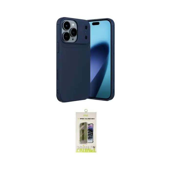 ieg™ iPhone 17 Pro Kılıf Eksen Form Prime - Siyah Joko Magic 5D Hayalet Cam
