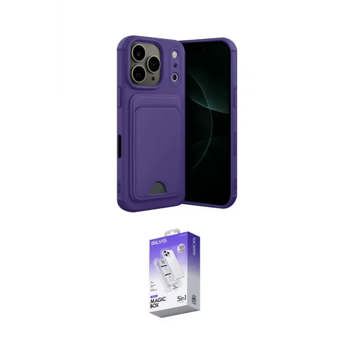 ieg™ iPhone 17 Pro Kılıf Vadi Çizgi Prime - Siyah Bilvis 5in1 3D Magic Cam Ekran Koruyucu