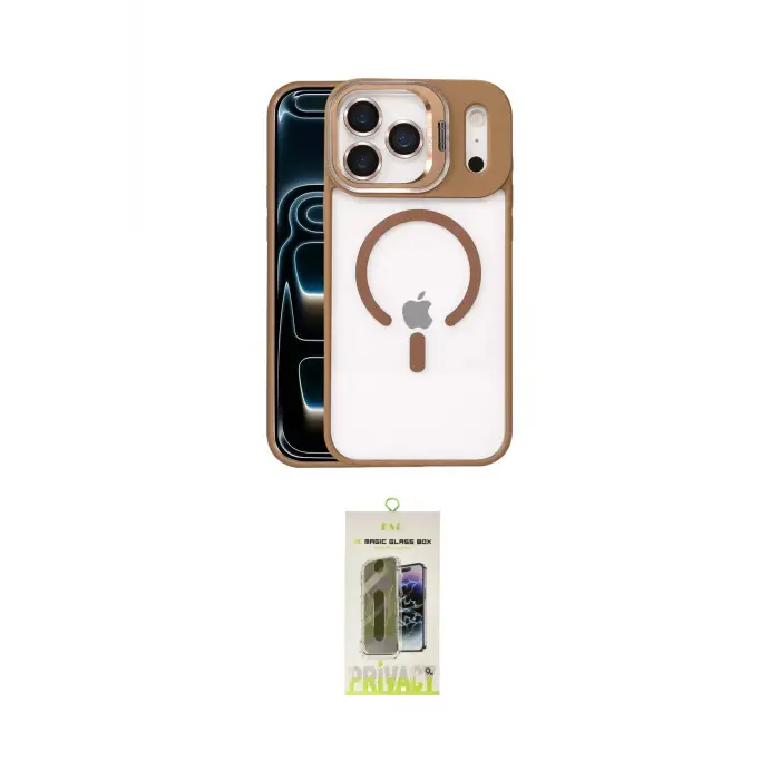 ieg™ iPhone 17 Pro Kılıf Yadigar Asil Koleksiyonu - Siyah Joko Magic 5D Hayalet Cam