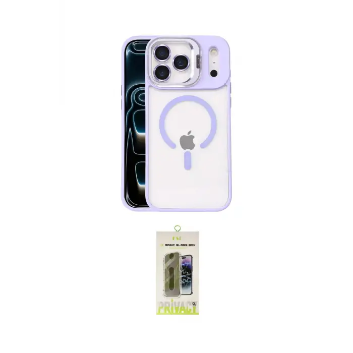 ieg™ iPhone 17 Pro Kılıf Yadigar Asil Koleksiyonu - Siyah Joko Magic 5D Hayalet Cam