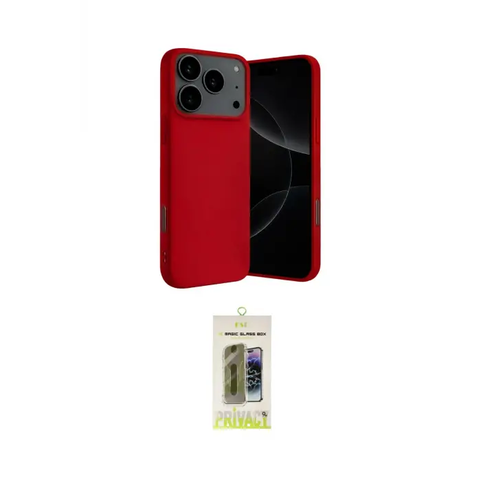 ieg™ iPhone 17 Pro Max Kılıf Ahenk Serisi - Siyah Joko Magic 5D Hayalet Cam